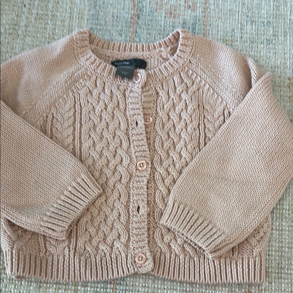 GAP Kids Pink Cable Knit Sweater